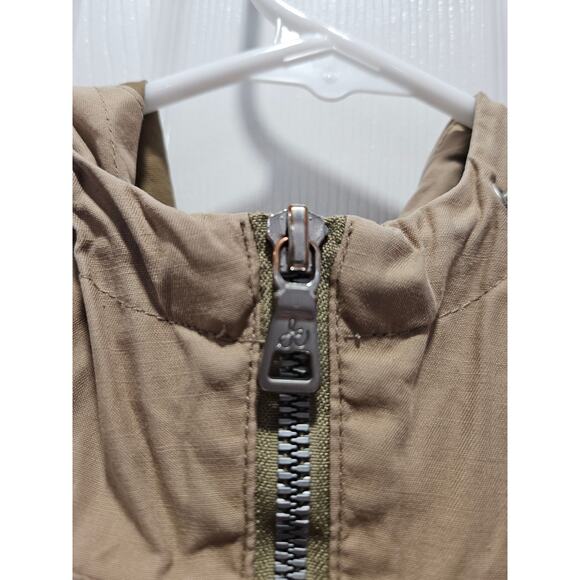 Sam Edelman Khaki Brown Utility Jacket With Hood Size Medium Field gorpcore - Picture 4 of 9